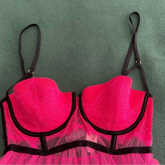 Victoria’s Secret Black Cage Babydoll - Picture 3 of 13